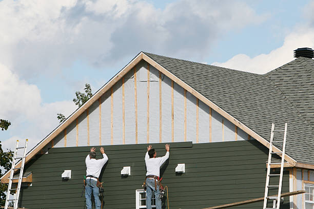 Professional Emergency Siding Repair technician working in Andover, CT